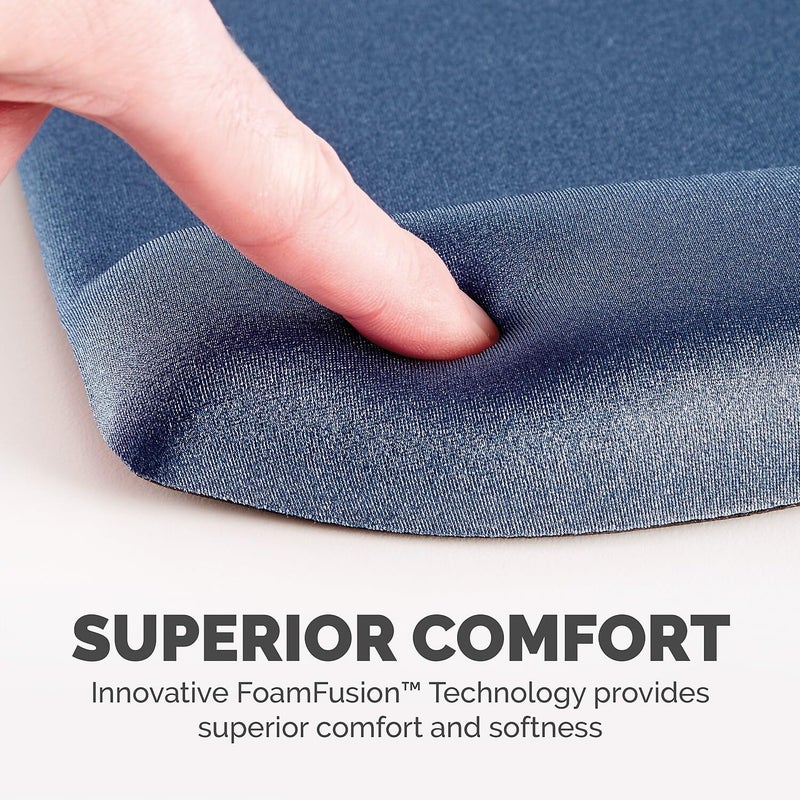 Fellowes PlushTouch Foam Mouse Pad Wrist Support with MICROBAN - Blue (9287301) - Image 3